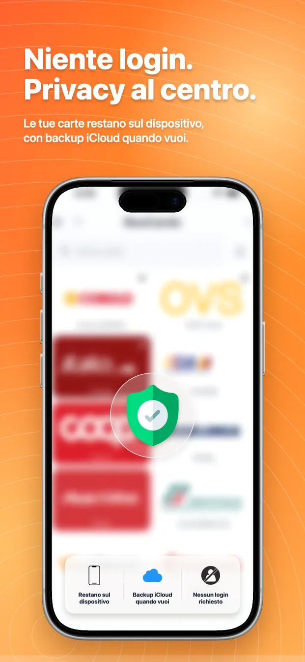 Carte Fedeltà Wallet: RooCards è pensata per un accesso quotidiano semplice e privato. I dati delle tue carte restano sul tuo dispositivo, a meno che tu scelga di eseguirne il backup o condividerli.